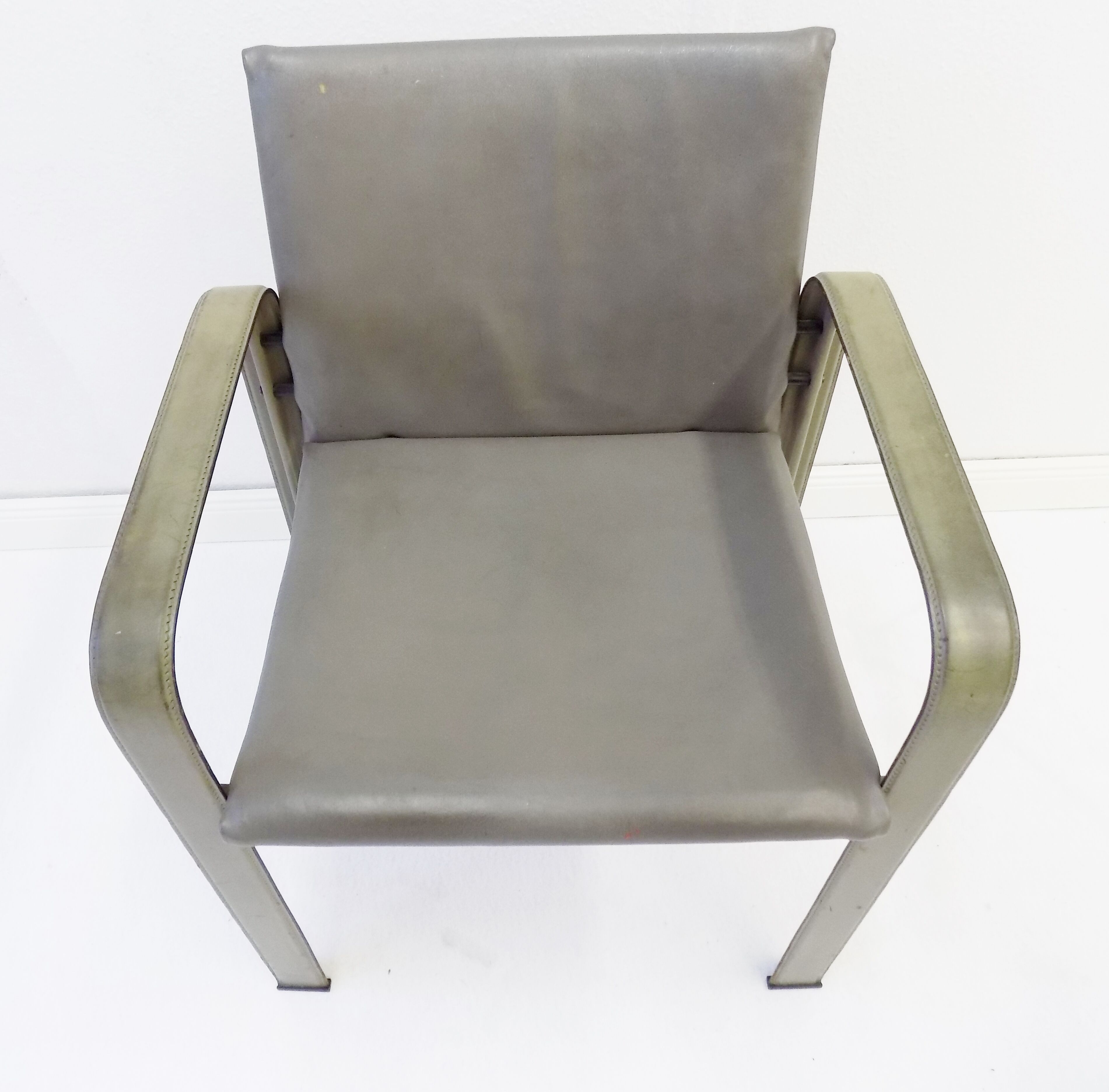 Lot de 2 fauteuils en cuir Matteo Grassi Golfo Dei Poeti