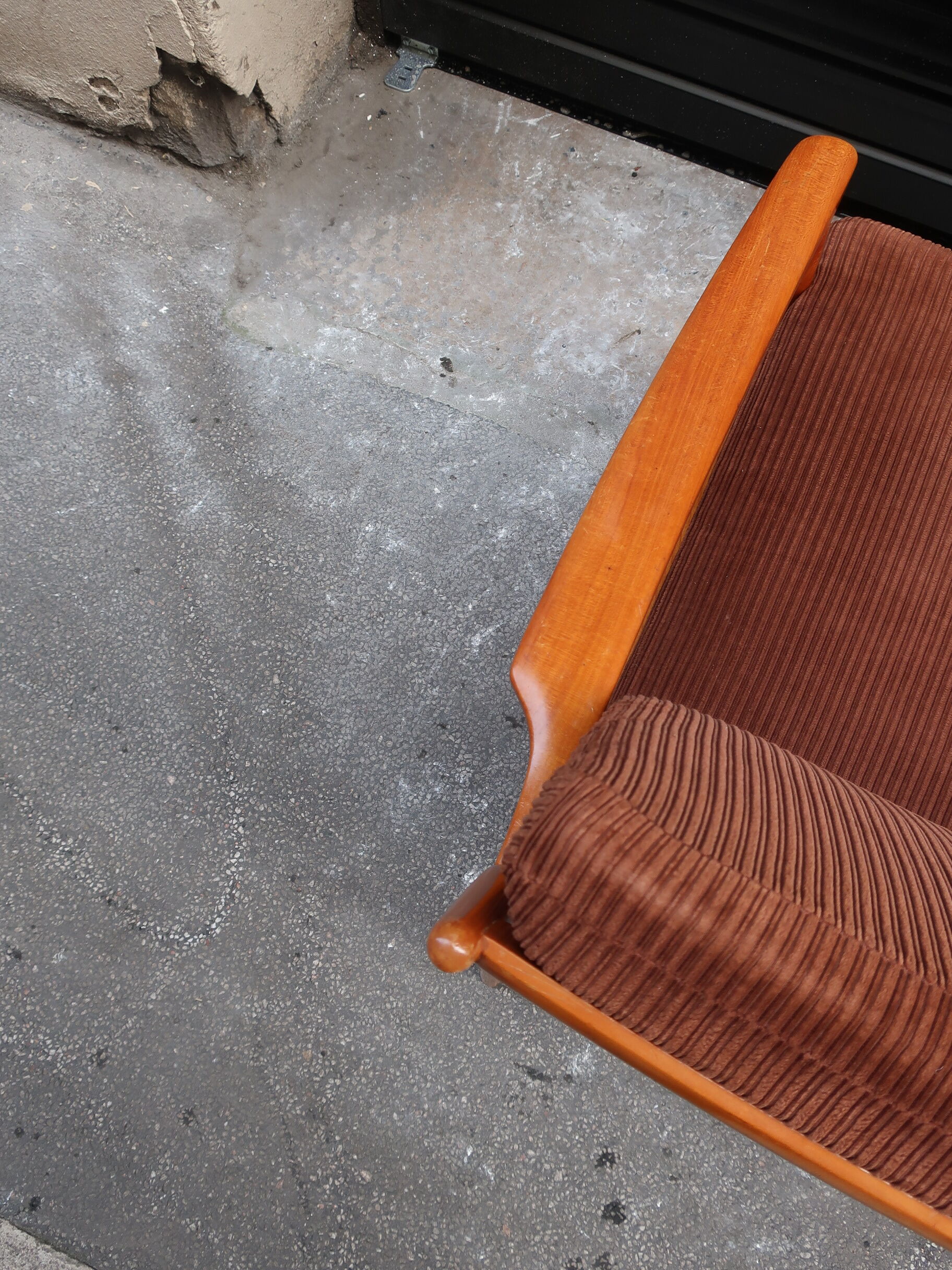 Scandinavian wooden armchair from the 1960s