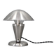 Czechoslovak Art Deco chrome table lamp with metal shade, 1930s