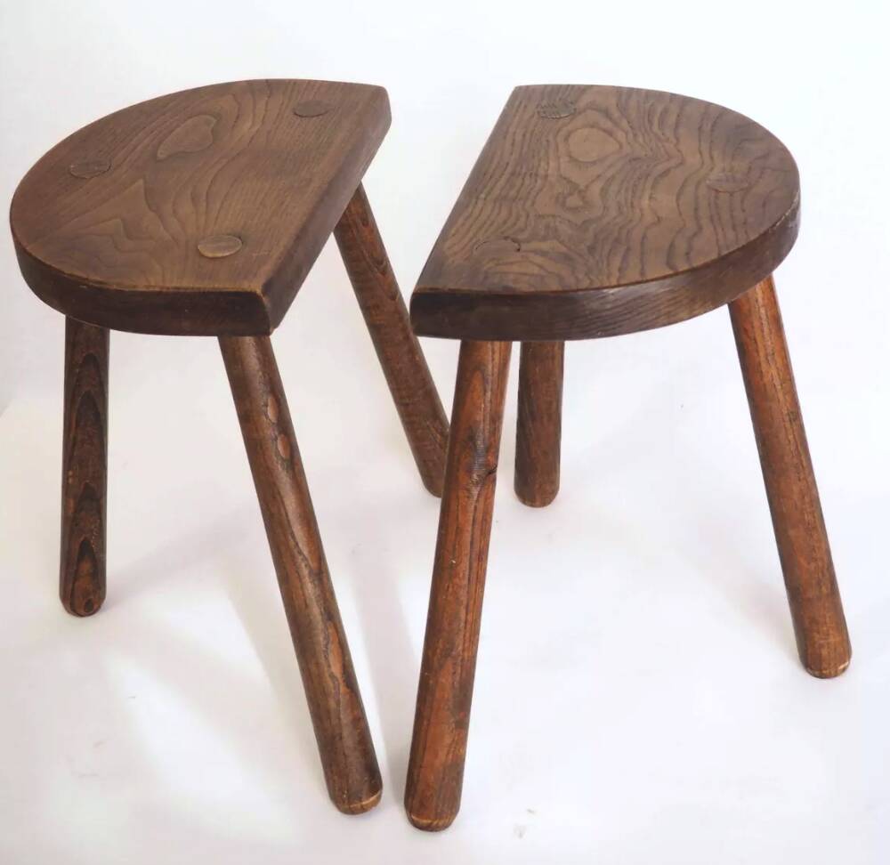 Pair of tripod stools