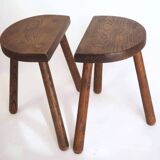 Pair of tripod stools
