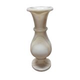 Vintage White Marble Vase 70s, 1970s