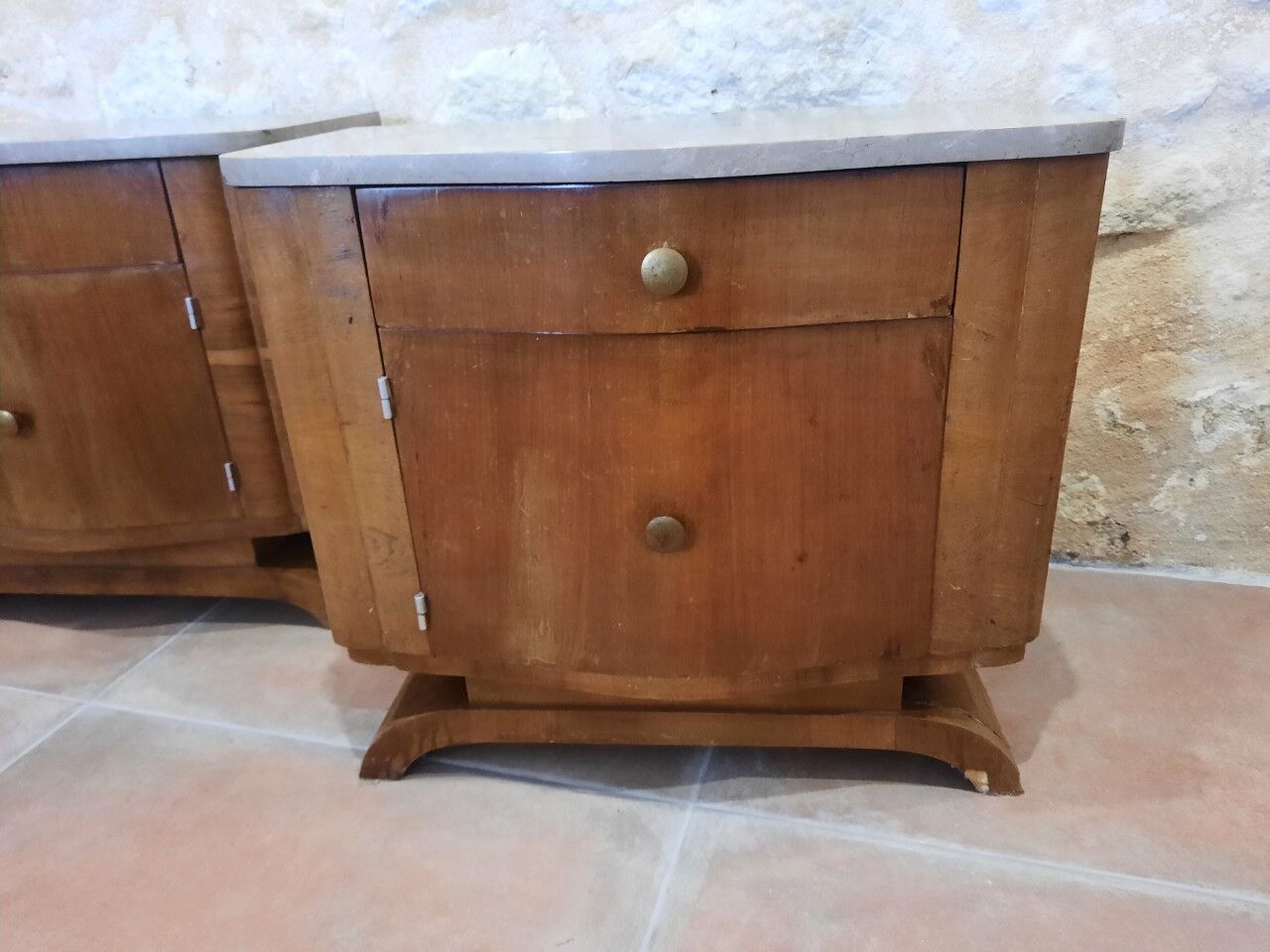 Pair of bedside tables 30s