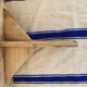 Old restored wooden farm bench