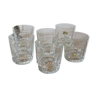 6 verres à whisky de chez Luminarc en très bon état