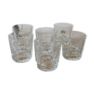 6 whiskey glasses from Luminarc in very good condition