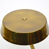 Lampe de bureau en laiton italienne vintage des années 1950 attribuée à Stilnovo