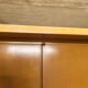 Scandinavian wardrobe 1960 honey color 4 doors L 205 cm