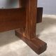 Oak dining table with 2 benches Minimalist Brutalist Wabi Sabi