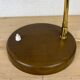 Vintage wood and brass lamp, 1950s