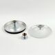 Mid-Century Space Age Glass Wave Ceiling Light - Koch & Lowy for P&P, 1970s