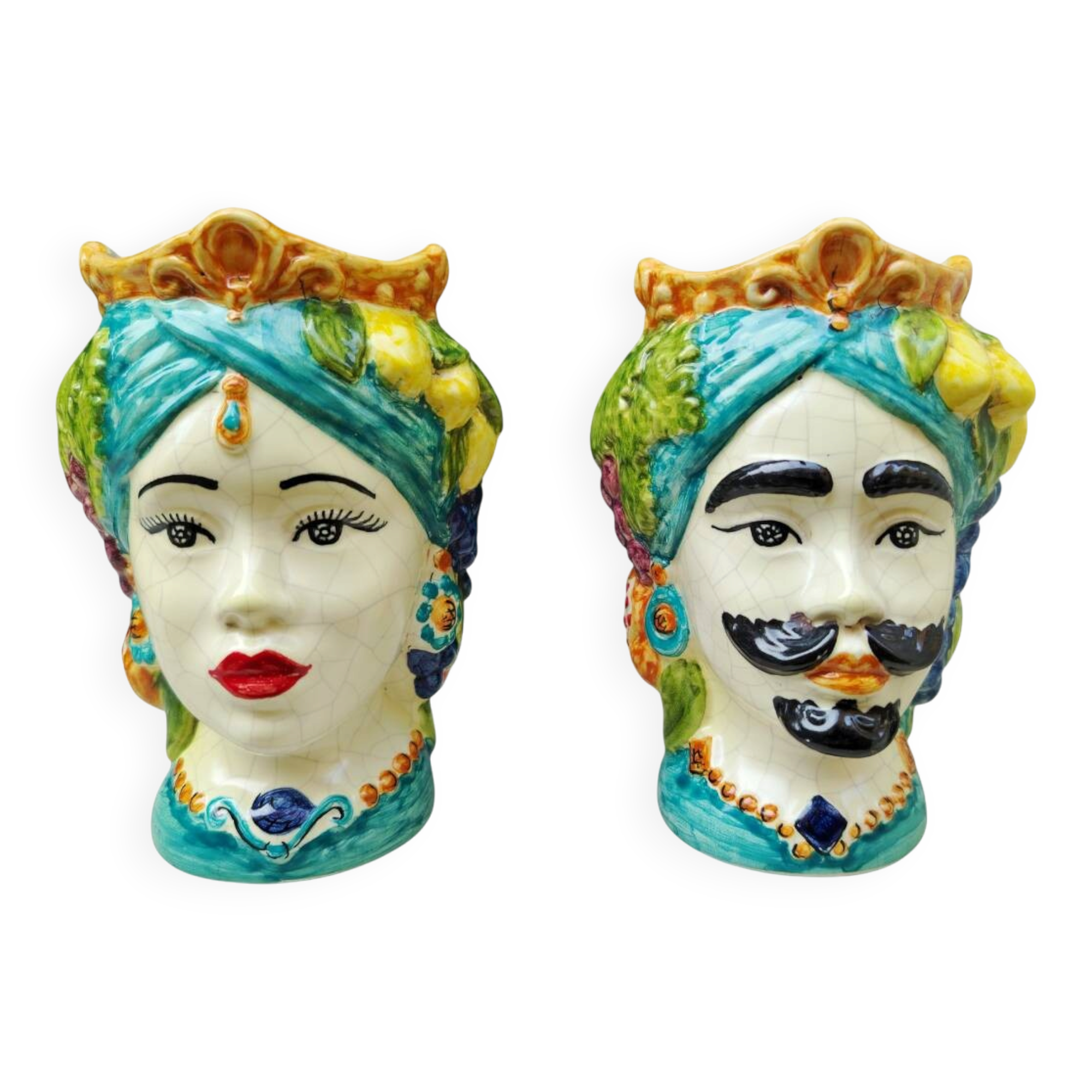 teste di moro  siciliane in ceramica