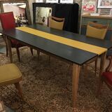 Large black and yellow table