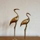 Couple of vintage brass birds 70's