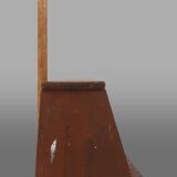 French Industrial Wooden Stepladder, 1900s