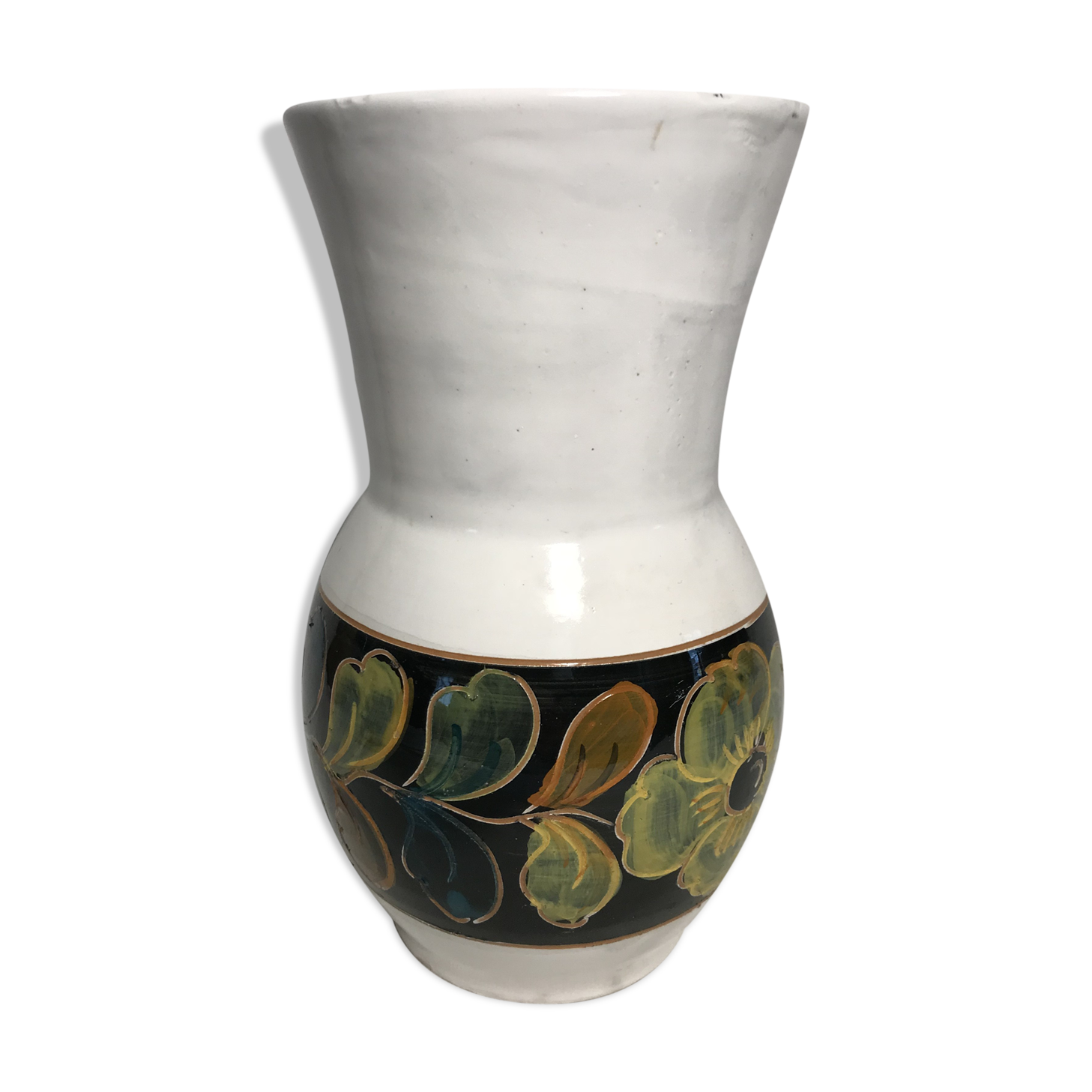 Old glazed ceramic vase