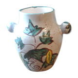Vase en céramique décor fleur