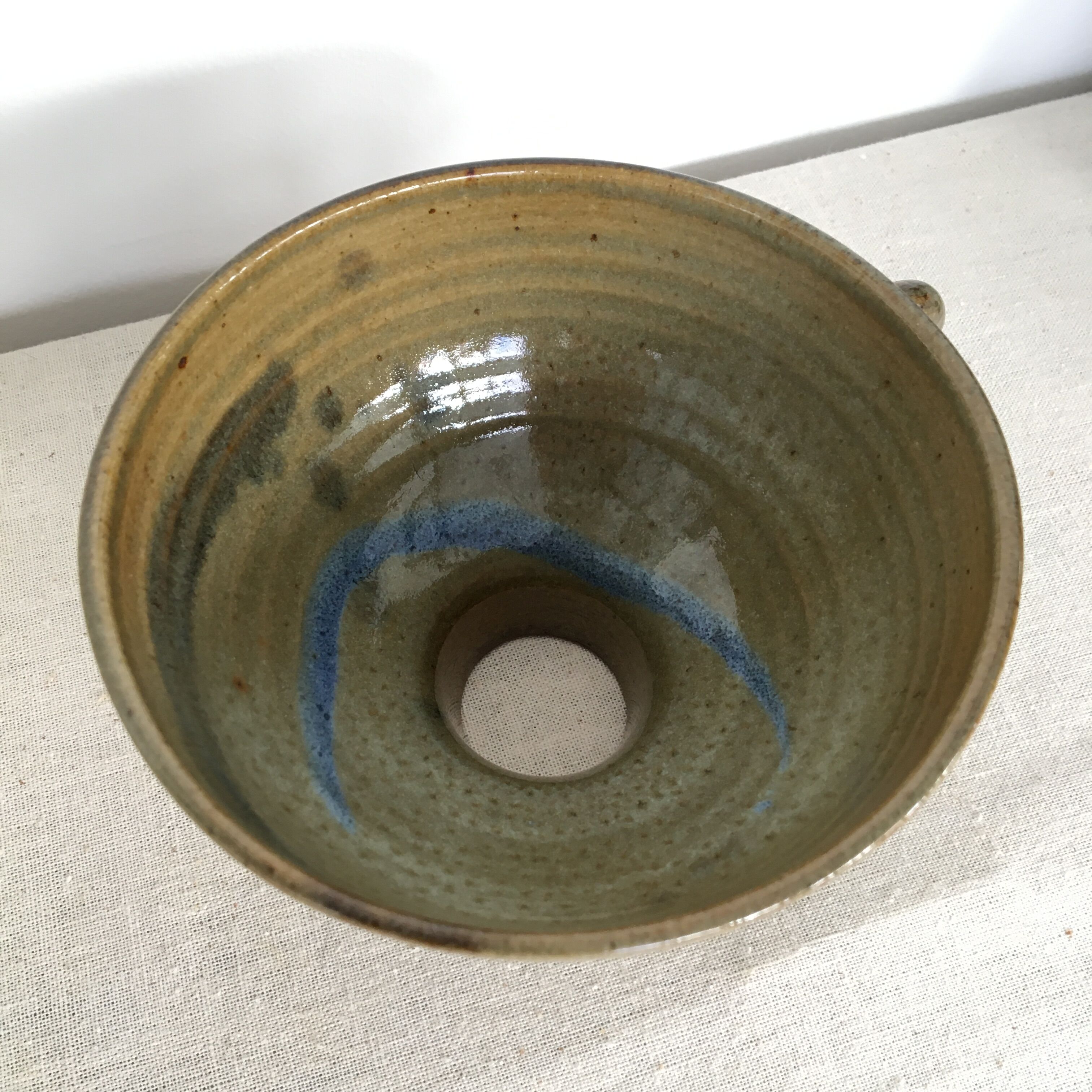 Stoneware jam funnel bowl