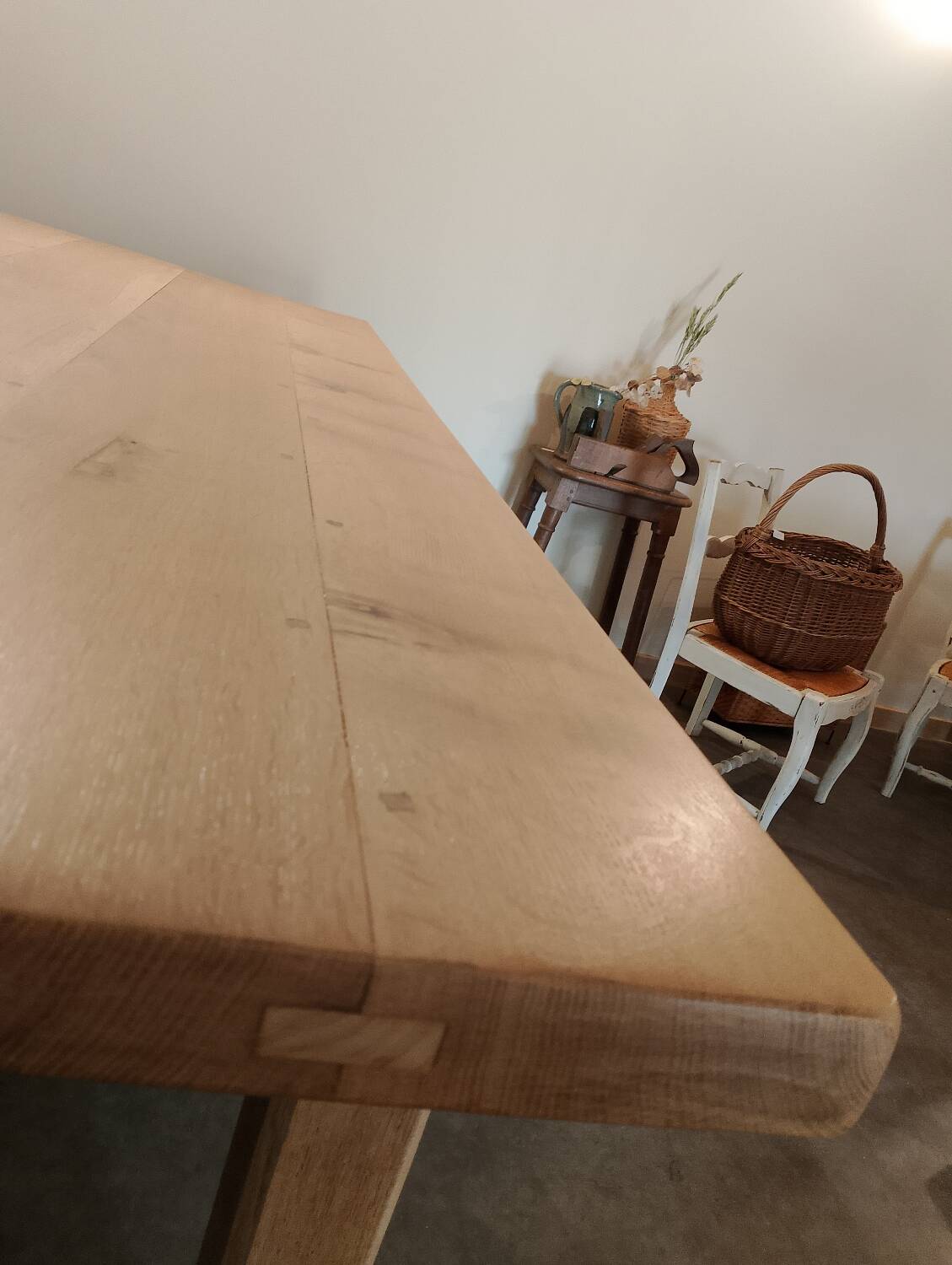 Table de ferme en chêne massif