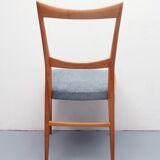 1950s chair in cherrywood, fresh fabric