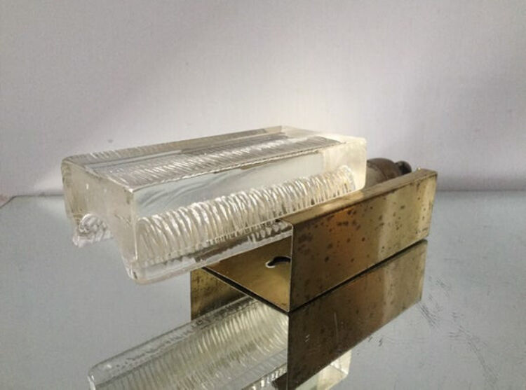 Applique scandinave en cristal et le laiton