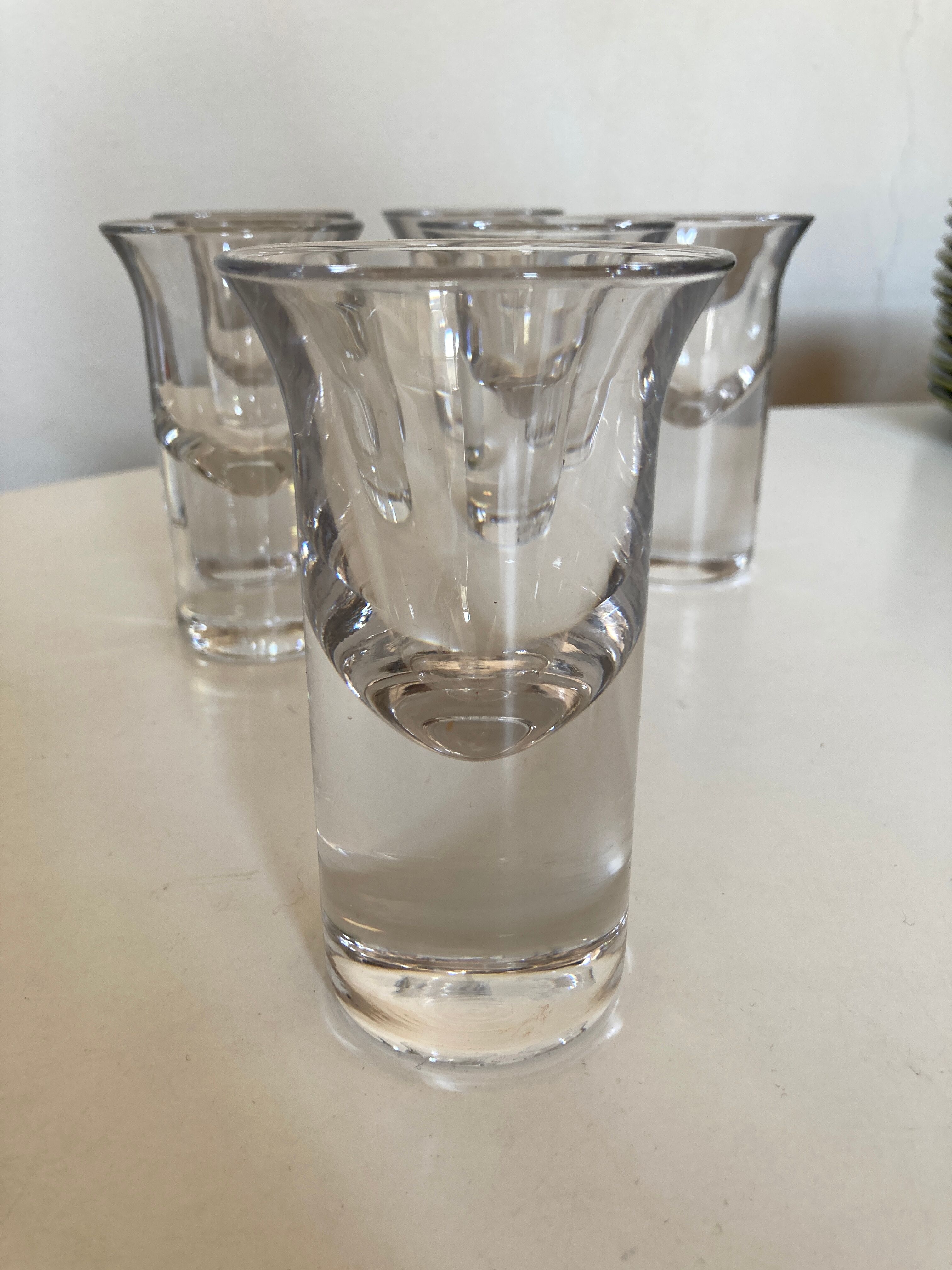 Set of 6 Scandinavian wine glasses 1970