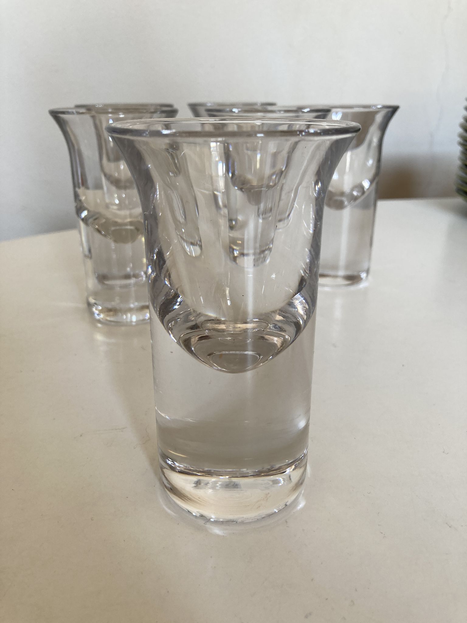 Set of 6 Scandinavian wine glasses 1970