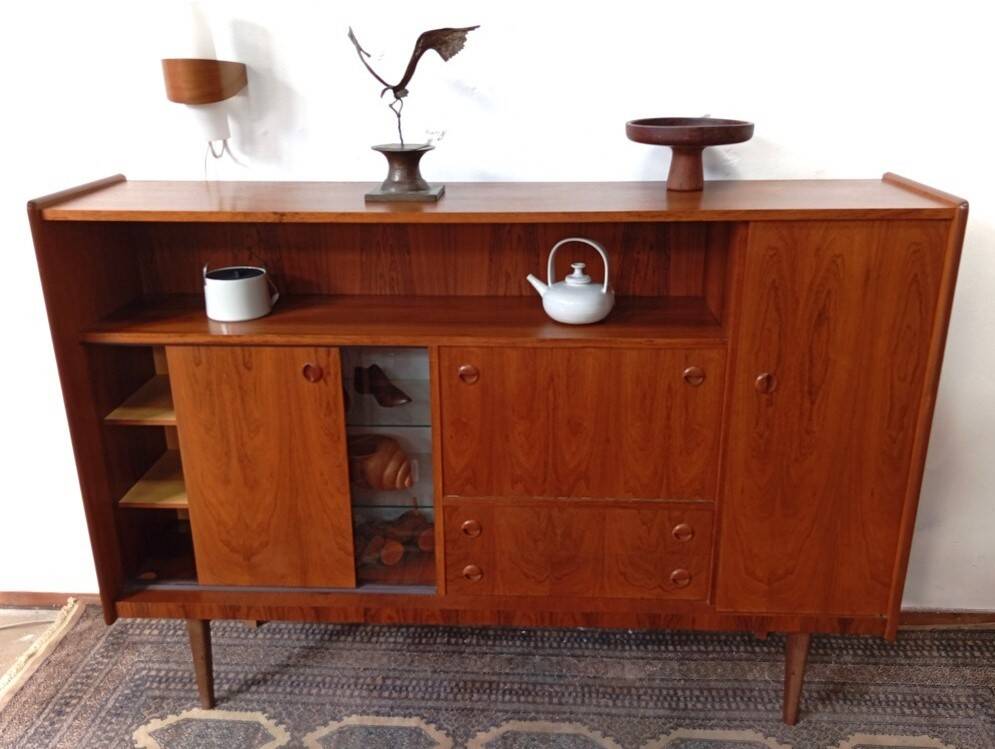 Scandinavian teak sideboard LB 60s