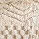 Handmade pure wool traditional white rug size 2/3 m