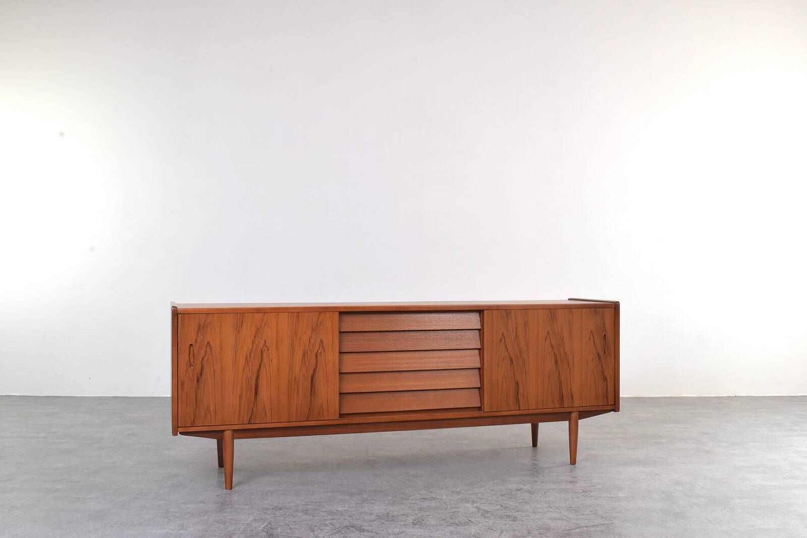Mid-Century Teak Trio Sideboard by Nils Jonsson for Hugo Troeds, 1960s.