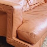 Vintage 3 seater leather sofa