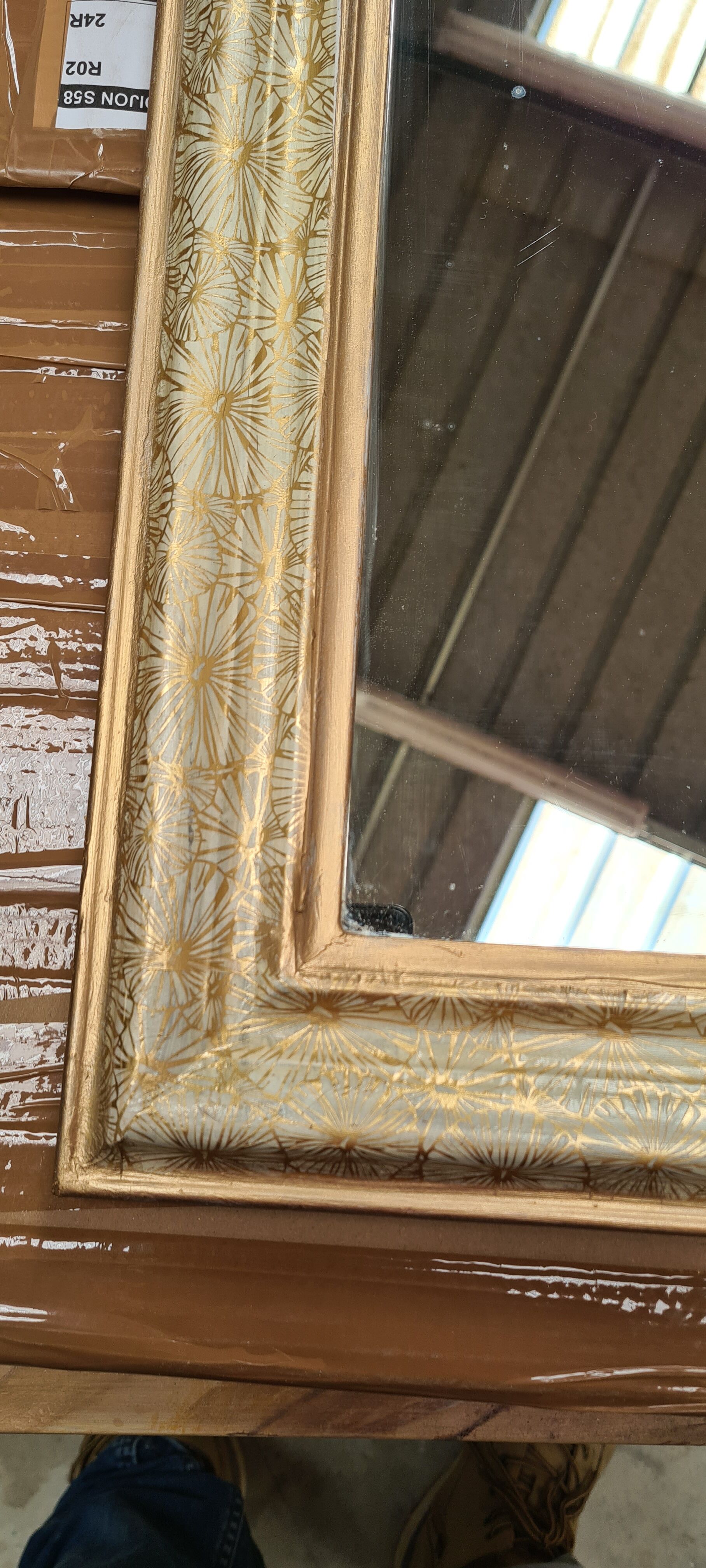 Mirror louis philippe 1900 original wood 60x45 mercury glass