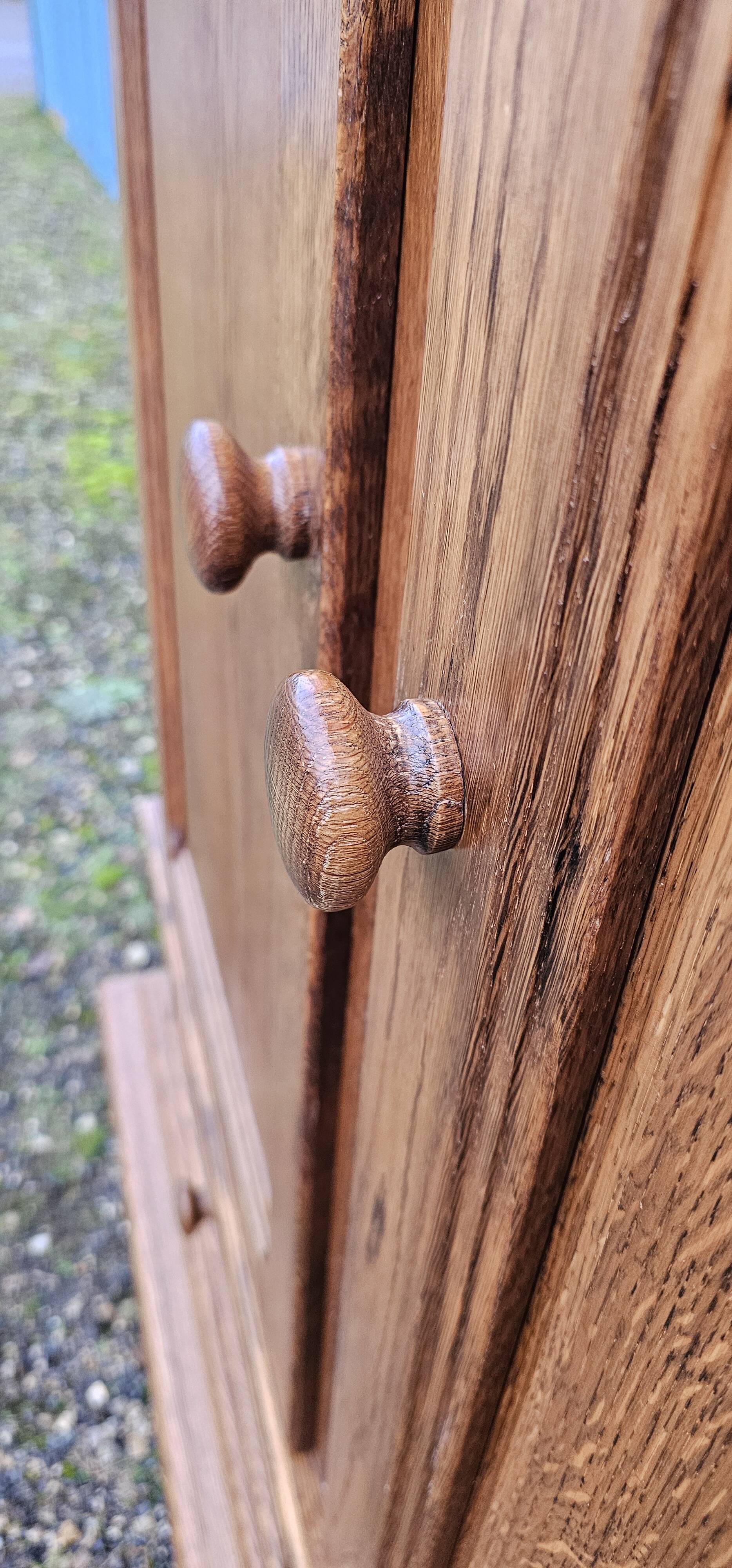 Oak wardrobe - wardrobe