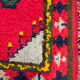 Pair of vintage rugs in Berber style wool