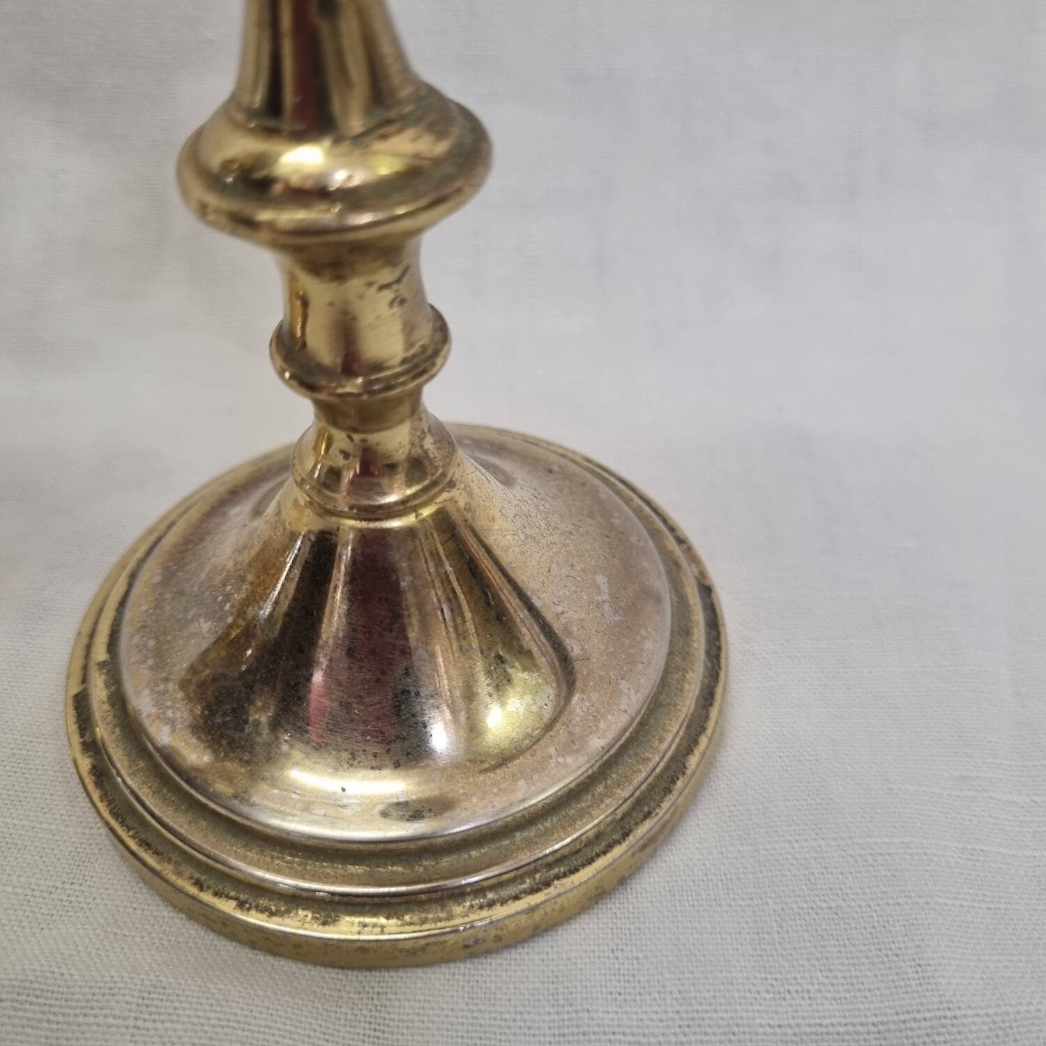 Pair of brass candlesticks