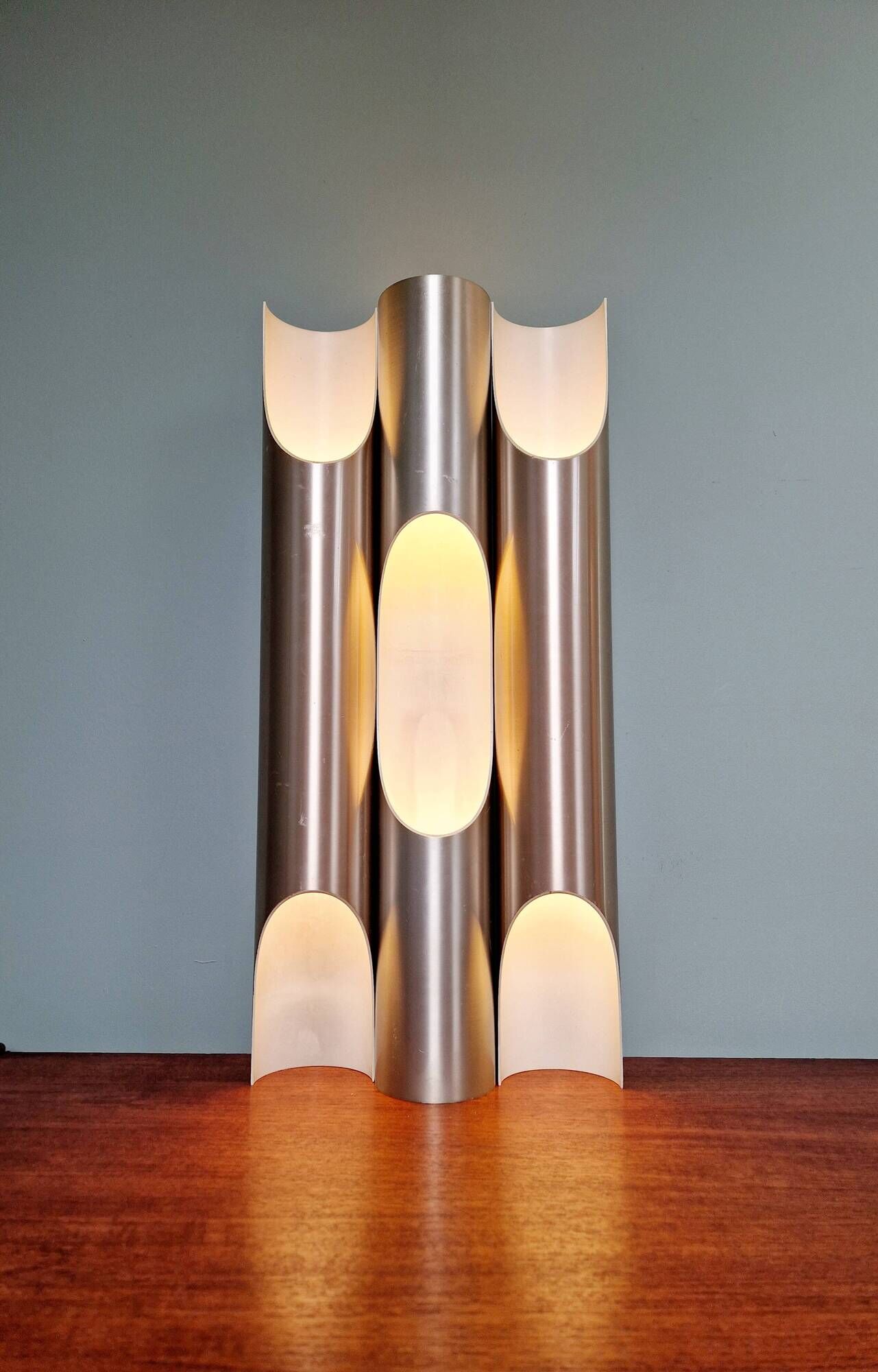Set of 3 fuga xl wall lights (60cm), raak, 1960s