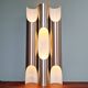 Set of 3 fuga xl wall lights (60cm), raak, 1960s