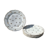 Lot of 5 Limoges ULIM flat plates 1950