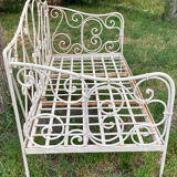 Wrought iron bench