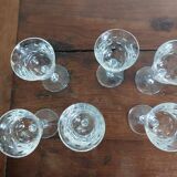 Glasses in Bordeaux Saint Louis No. 4 "Bubbles"