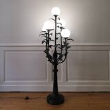 Lampadaire floral vintage design 1970