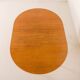 Danish Oak round dining table with one extension, 1970s
