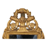 miroir louis XVI, bois doré à la feuille d'or, XVIIIeme siècle