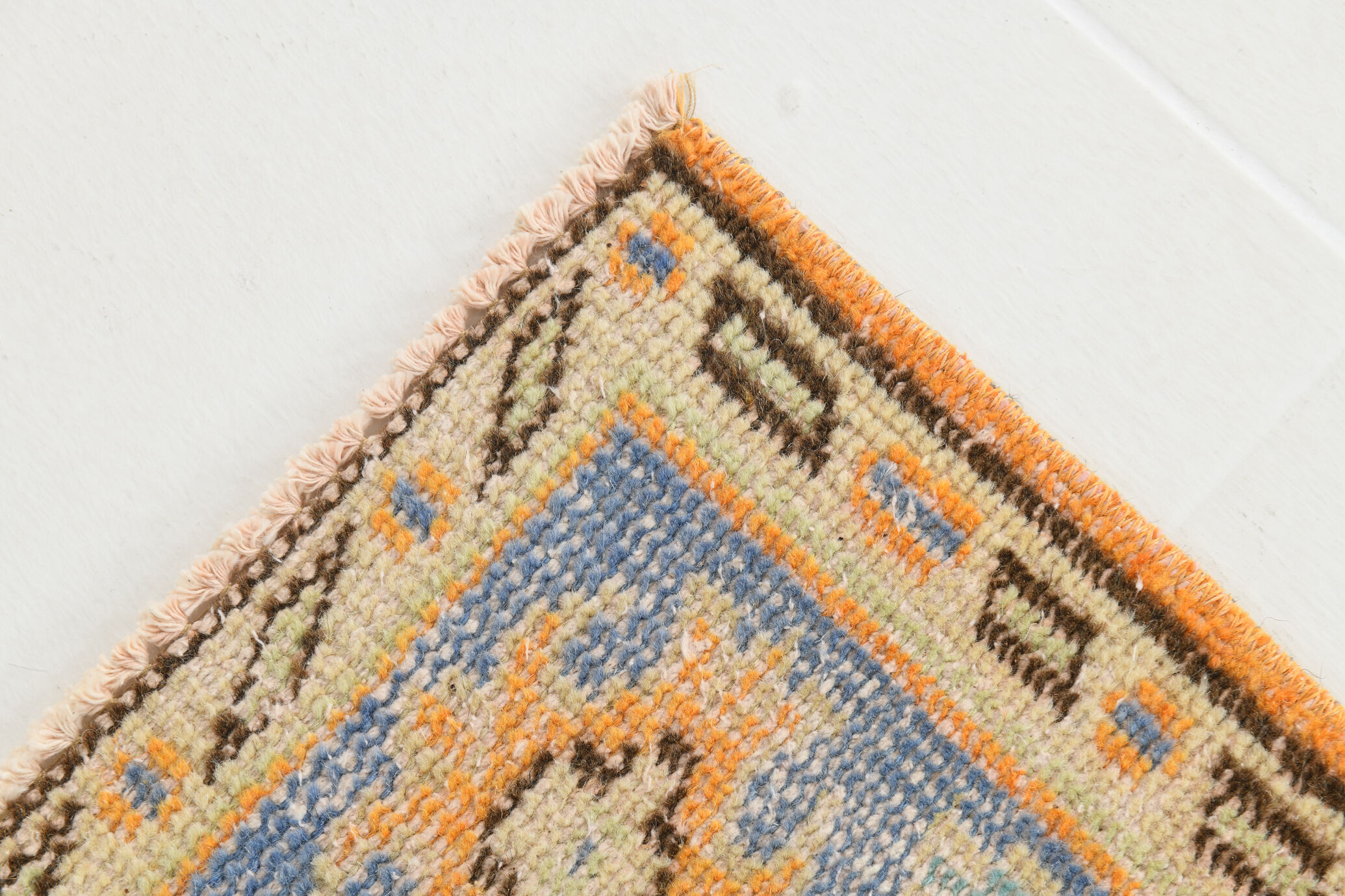 6x9 orange madallion oushak rug, 288x194cm