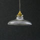 Holophane suspension in translucent glass delivered with brass socket and new cable