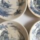 Set de 6 assiettes de faience de Gien vers 1880 décor Vue d'Orient