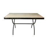Table en fer forgé et ciment