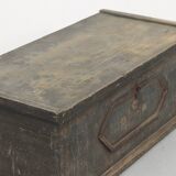 Antique Folk Art Painted bridal chest