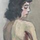 Oil painting on canvas,, circa 1930
