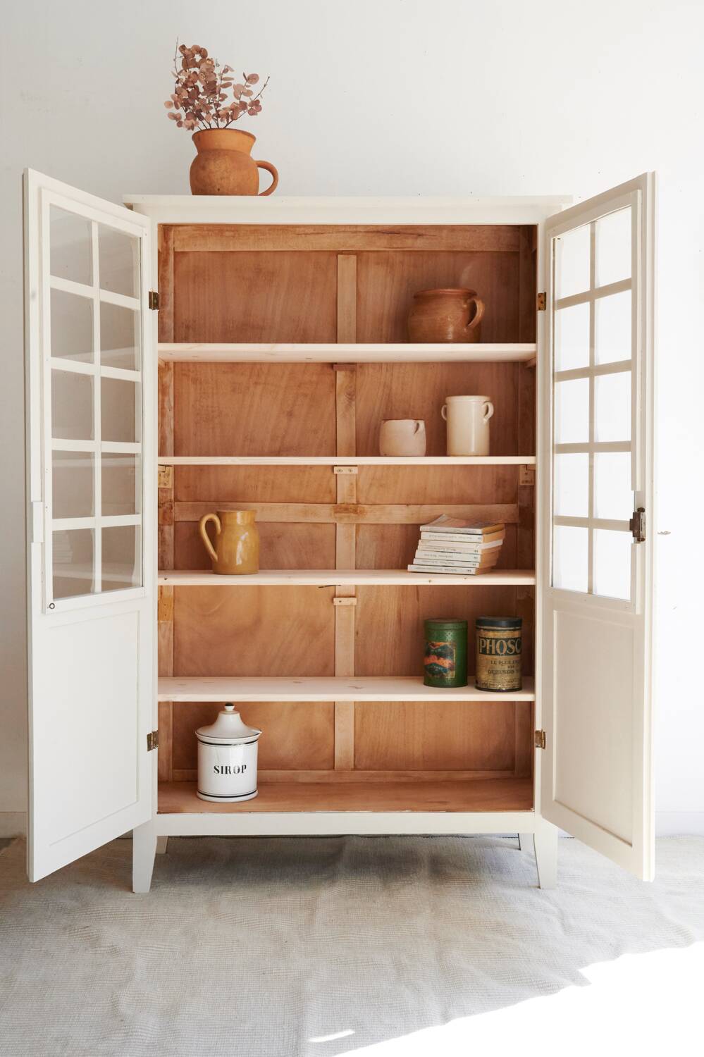 Parisian glass cabinet